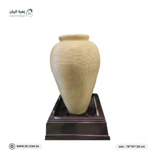 نافورة الجرة بلون بيج (مقاس وسط)