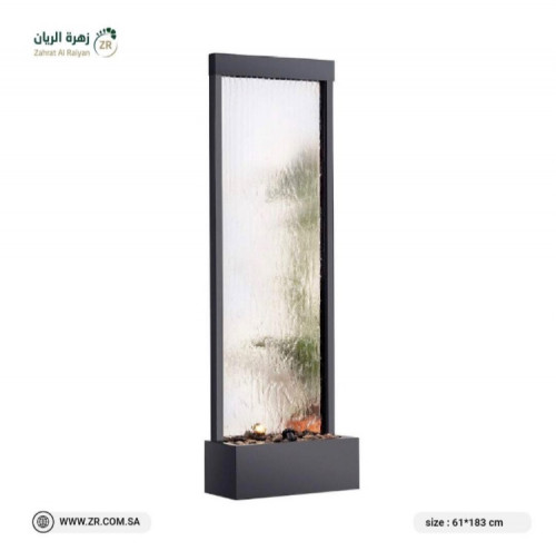 شلال استيل مودرن بمرايا مع إضاءة