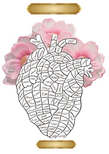 قلب الحفظ اكريليك