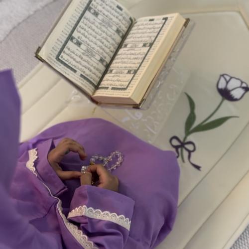 طقم بناتي بنفسجي