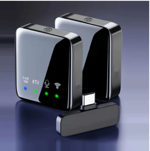 ميكرفون لا سلكي خاص بالجوال يدعم اجهزة الابل وكذلك...