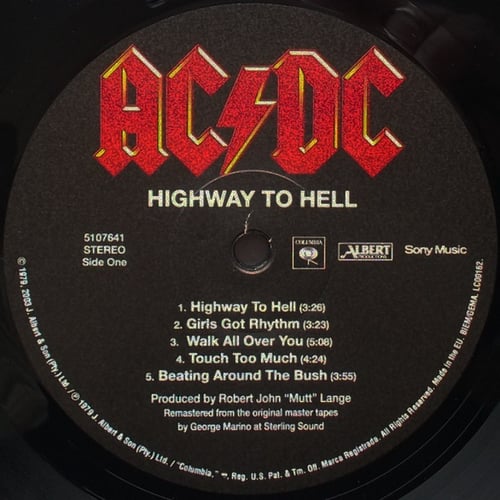AC/DC ‎– Highway To Hell
