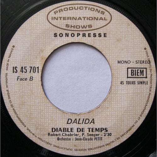 Dalida - Darla Dirladada / Diable De Temps