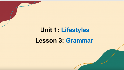 درس ثالث متوسط - Super Goal 3 - unit 1 -Grammar -...