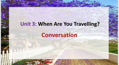 درس - Super Goal 3 - unit 3 - conversation