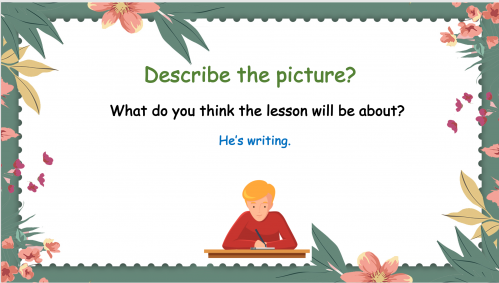 Super Goal 1 - Unit 4 - Writing - ترم أول