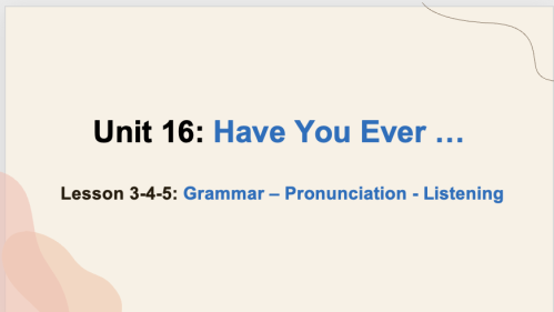 درس - Super Goal 2 - unit 16 - Grammar - Listening...