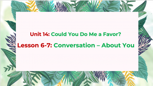 درس- Super Goal 2 - unit 14 - ًConversation - Abou...