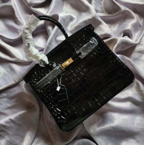 شنطة هيرمز بيركين اسود لامع