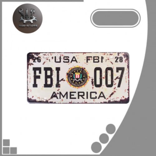 لوحة معدنية امريكية