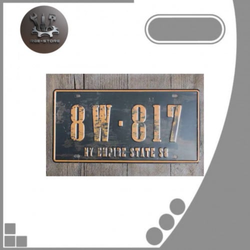 لوحة معدنية امريكية