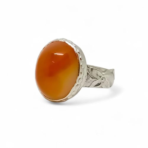 خاتم عقيق طبيعي