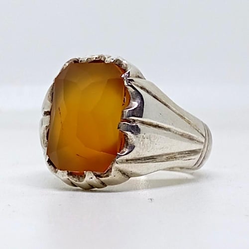 خاتم عقيق يماني طبيعي