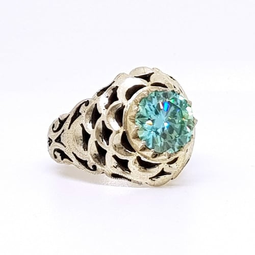 خاتم موزنايت بصلابة الالماس