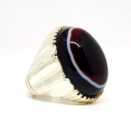 خاتم عقيق سليماني صياغة (عارف)