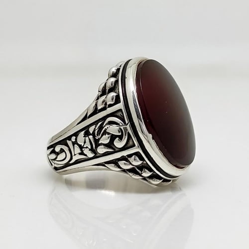 خاتم عقيق يماني كرزي