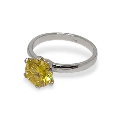 خاتم موزنايت 3 قيراط GRA