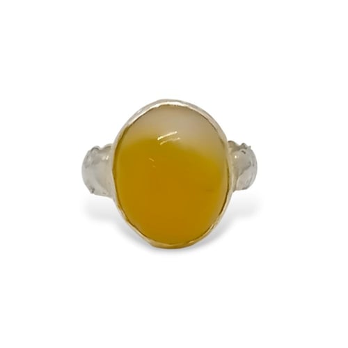 خاتم عقيق طبيعي