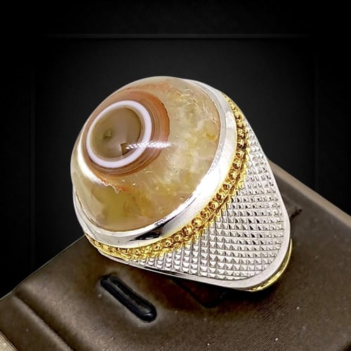 خاتم عقيق سليماني صياغة عباسيA