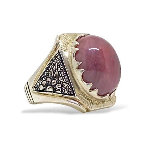 خاتم ياقوت افريقي طبيعي