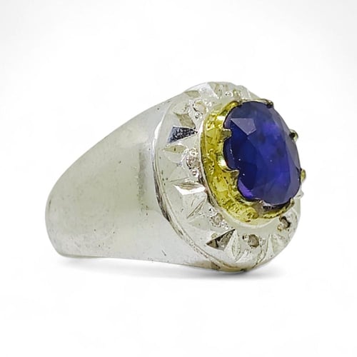 خاتم زفير مرصع بالالماس