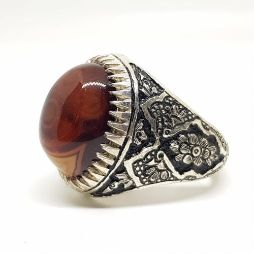 خاتم عقيق سليماني صياغة مهدي