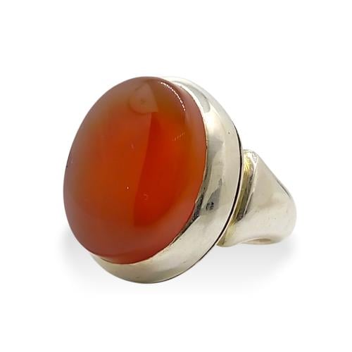 خاتم عقيق كبدي صياغة (عارف)