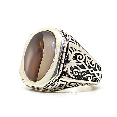 خاتم عقيق يماني مصور