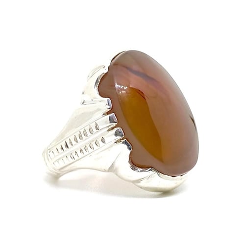 خاتم عقيق يماني كبدي