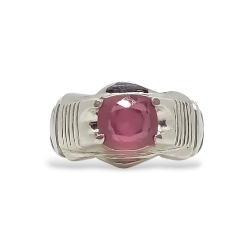 خاتم ياقوت طبيعي بشهادة