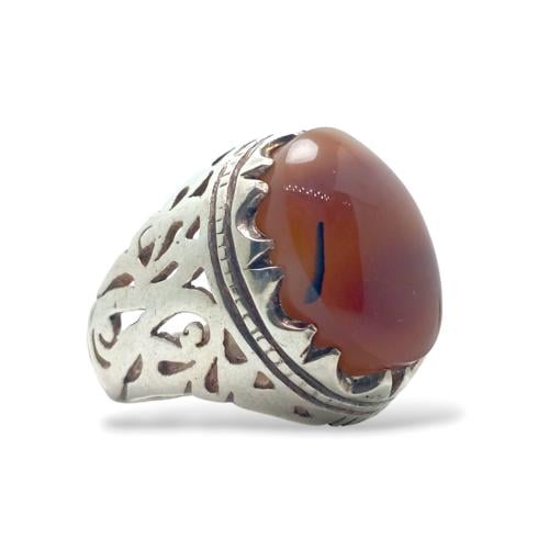 خاتم عقيق يماني كبدي