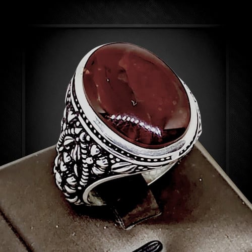 خاتم عقيق صياغة (ياسر)