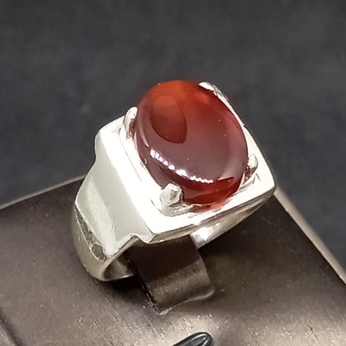 خاتم عقيق يماني صياغة ملكية