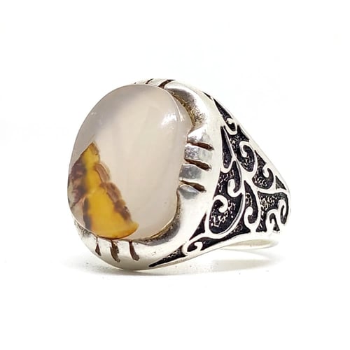 خاتم عقيق يماني مصور