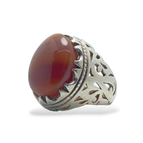 خاتم عقيق يماني كبدي