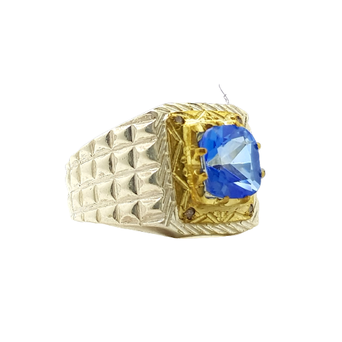 خاتم توباز مطعم بالالماس بشهادة