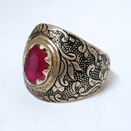 خاتم ياقوت افريقي صياغة (جراح)