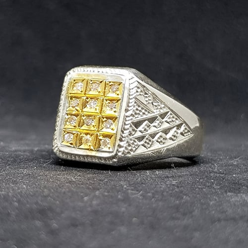 خاتم الماس بشهادة معتمدة