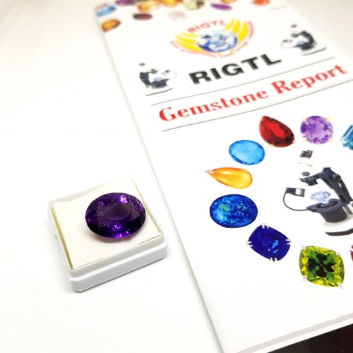 حجر اماتيست جمشت بشهادة RIGTL