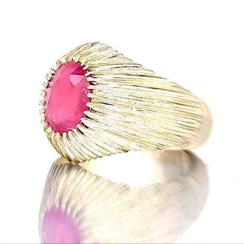 خاتم ياقوت افريقي طبيعي