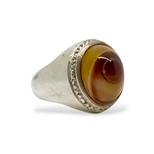 خاتم عقيق سليماني صياغة يدوية