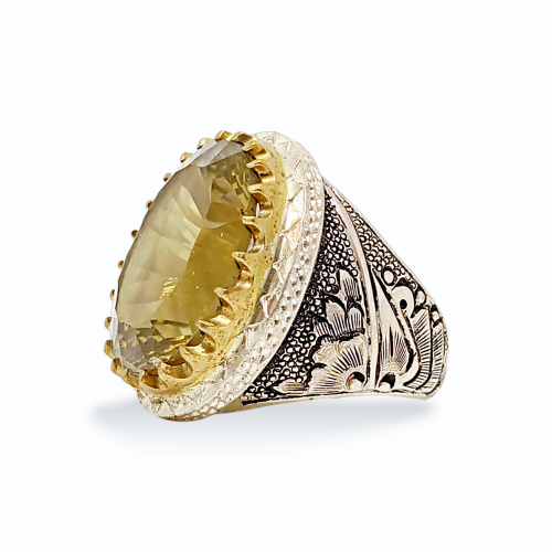 خاتم سيترين بشهادة (عباسيان)