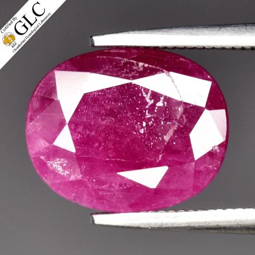 حجر ياقوت طبيعي (3.6) قيراط بشهادة GLC