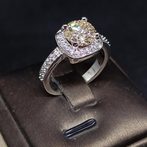 خاتم موزنايت 3 قيراط