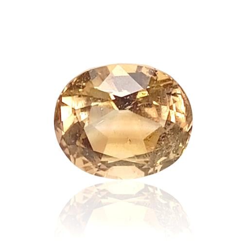 حجر توباز طبيعي 7 قيراط بشهادة MT