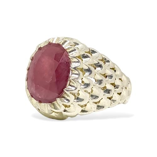 خاتم ياقوت طبيعي