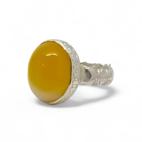 خاتم عقيق طبيعي