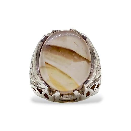 خاتم عقيق يماني طبيعي