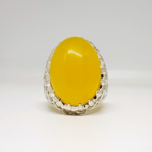 خاتم عقيق طبيعي