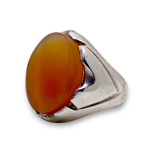 خاتم عقيق يماني طبيعي